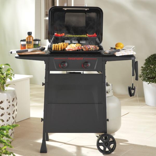 PARRILLA A GAS DE 2 QUEMADORES