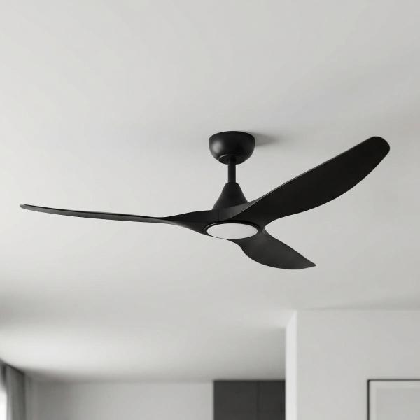 VENTILADOR DE TECHO SURFLIN 60" PARA INTERIOR CON LED INTEGRADO NEGRO