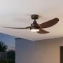 VENTILADOR DE TECHO ARLINGTON 56" LED INTEGRADO PARA INTERIOR/EXTERIOR BRONCE