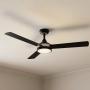 VENTILADOR DE TECHO PIERPORT 52" PARA INTERIOR CON LED INTEGRADO NEGRO