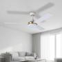 VENTILADOR DE TECHO PIEPORT 52" PARA INTERIOR CON LED INTEGRADO BLANCO
