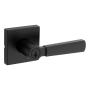 MANIJA PARA PUERTA REVERSIBLE NEGRO MATE DE LATÓN Y ACERO PARA EXTERIOR CON LLAVE