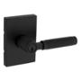 MANIJA PARA PUERTA REVERSIBLE NEGRO MATE DE LATÓN Y ACERO PARA ENTRADA EXTERIOR
