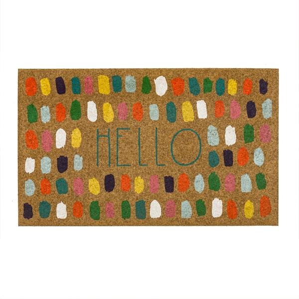 TAPETE DE ENTRADA FIBRA DE COCO SINTÉTICA 46 X 76 CM EXTERIOR ALTA DURABILIDAD