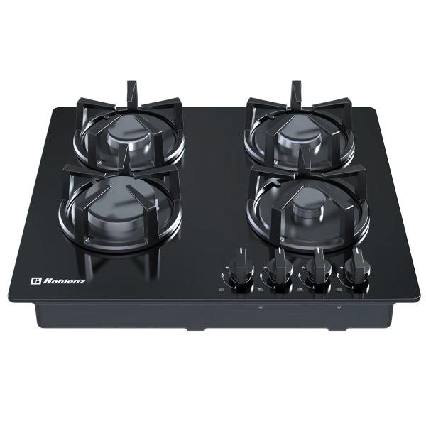 PARRILLA GAS 60 CM CRISTAL TEMPLADO NEGRO