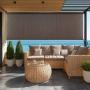 PERSIANA SHEER ELLEGANCE ENROLLABLE LUZ AJUSTABLE 72" X 96" CHOCOLATE