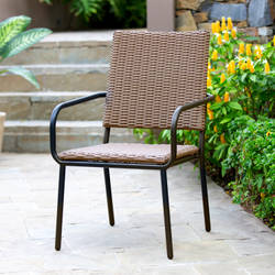 SILLA JARDÍN APILABLE ESTERWOOD RATTAN CAFÉ