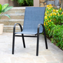 SILLA DE JARDÍN APILABLE SLING DENIM GRAFITO