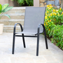 SILLA DE JARDÍN APILABLE SLING GRIS