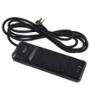MULTICONTACTO SUPRESOR DE PICOS CON CABLE TRENZADO DE 3.6 M CON 8 CONTACTOS, 1 USB-A Y 2 USB-C NEGRO