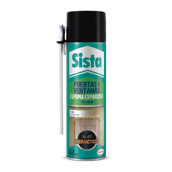 SISTA ESPUMA EXPANSIVA PUERTAS Y VENTANAS GRIS 500 ML