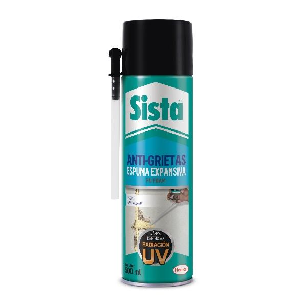 SISTA ESPUMA EXPANSIVA ANTIGRIETAS GRIS 500 ML