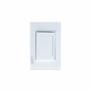 PLACA CON 1 INTERRUPTOR SENCILLO DE 3 MÓDULOS CRISTAL BLANCO