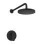 MEZCLADORA MONOMANDO PARA REGADERA EMPOTRABLE NEGRO MATE CONTROL DE TEMPERATURA