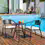 JUEGO JARDÍN BISTRO DRAYCOTT 3 PIEZAS NEGRO / BEIGE