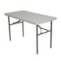 MESA PLEGABLE RECTANGULAR 1.22 M POLIETILENO BLANCO