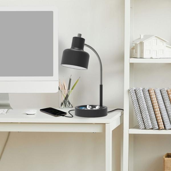LAMPARA DE ESCRITORIO LED NEGRA