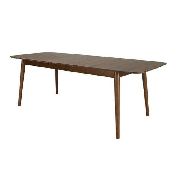 MESA DE COMEDOR EXTENSIBLE CODY DE MADERA CON ACABADO DE NOGAL