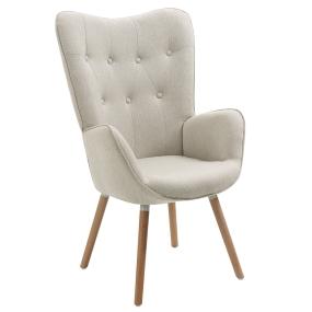 SILLÓN INDIVIDUAL 1 PERSONA MODERNO TELA BEIGE