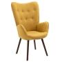SILLA FIJA 1 PERSONA KAS TELA AMARILLO