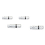 TAQUETE EXPANSOR 1/4 DE PULGADA PLATA 4 PIEZAS