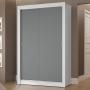 CLÓSET MDP CORREDIZA 205 X 117 X 51 CM GRIS CON 2 CAJÓNES
