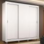 CLÓSET MDP CORREDIZO 215 X 170 X 46 CM BLANCO SIN ESPEJO
