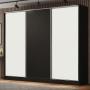 CLÓSET MDP CORREDIZO 218 X 231 X 55 CM BLANCO CON 4 CAJÓNES Y 8 REPISAS