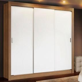 CLÓSET MDP CORREDIZA 205 X 170 X 46 CM BLANCO SIN ESPEJO