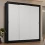 CLÓSET MDP CORREDIZO 205 X 170 X 51 CM BLANCO CON 4 CAJÓNES