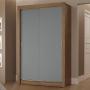 CLÓSET MDP CORREDIZO 205 X 117 X 51 CM GRIS CON 2 CAJÓNES