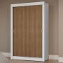 CLÓSET MDP CORREDIZA 205 X 117 X 51 CM CAFÉ SIN ESPEJO 2 PUERTAS
