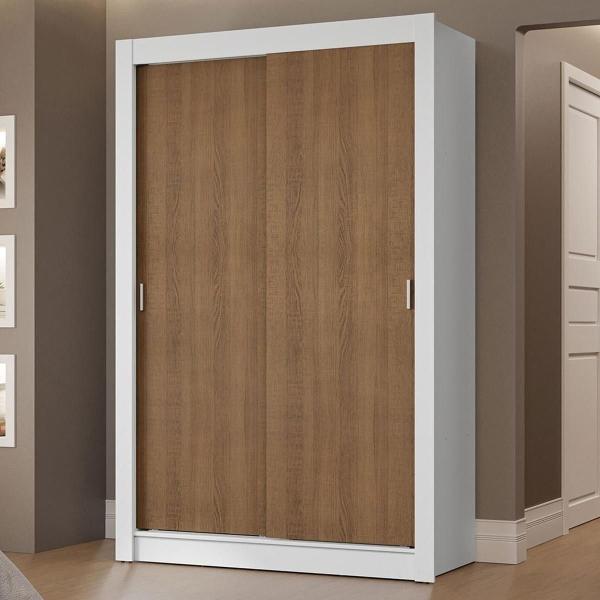 CLÓSET MDP CORREDIZO 205 X 117 X 51 CM CAFÉ CON 2 CAJÓNES