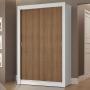 CLÓSET MDP CORREDIZO 205 X 117 X 51 CM CAFÉ CON 2 CAJÓNES