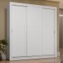 CLÓSET MDP ARMABLE 205 X 170 X 51 CM BLANCO CON 4 CAJÓNES Y 3 PUERTAS CORREDIZAS