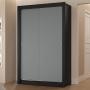 CLÓSET MDP CORREDIZA 205 X 117 X 51 CM GRIS CON 2 CAJÓNES