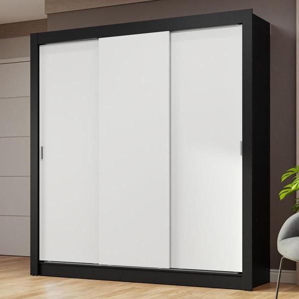 CLÓSET MDP CORREDIZO 205 X 170 X 51 CM BLANCO SIN ESPEJO