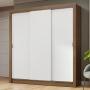 CLÓSET MDP CORREDIZO 205 X 170 X 51 CM BLANCO SIN ESPEJO