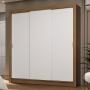 CLÓSET MDP CORREDIZO 205 X 170 X 51 CM BLANCO CON 2 CAJÓNES SIN ESPEJO