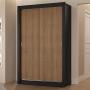 CLÓSET MDP CORREDIZO 205 X 117 X 51 CM CAFÉ CON 2 CAJÓNES