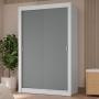 CLÓSET MDP CORREDIZA 205 X 117 X 51 CM GRIS CON 4 CAJÓNES