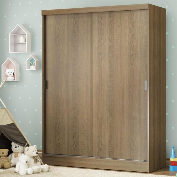 CLÓSET MDP CORREDIZO 183 X 120 X 53 CM BLANCO CON 2 CAJÓNES SIN ESPEJO