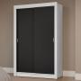 CLÓSET MDP CORREDIZA 205 X 117 X 51 CM NEGRO SIN ESPEJO