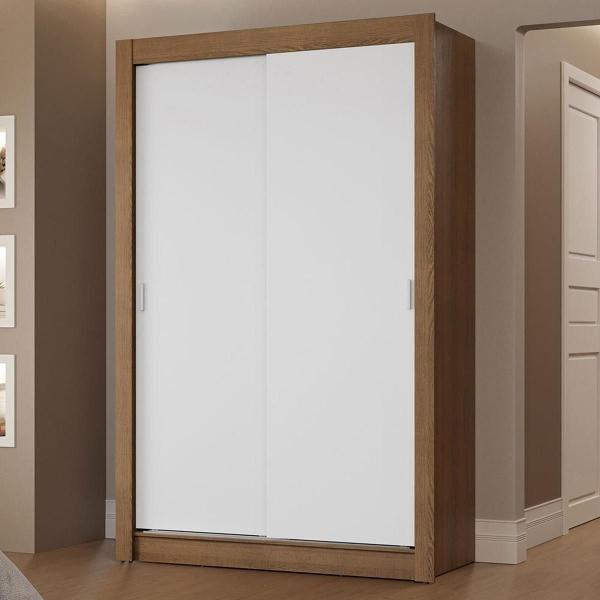 CLÓSET MDP CORREDIZA 205 X 117 X 51 CM BLANCO CON 2 CAJÓNES
