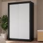 CLÓSET MDP CORREDIZA 205 X 117 X 51 CM BLANCO CON 4 CAJÓNES