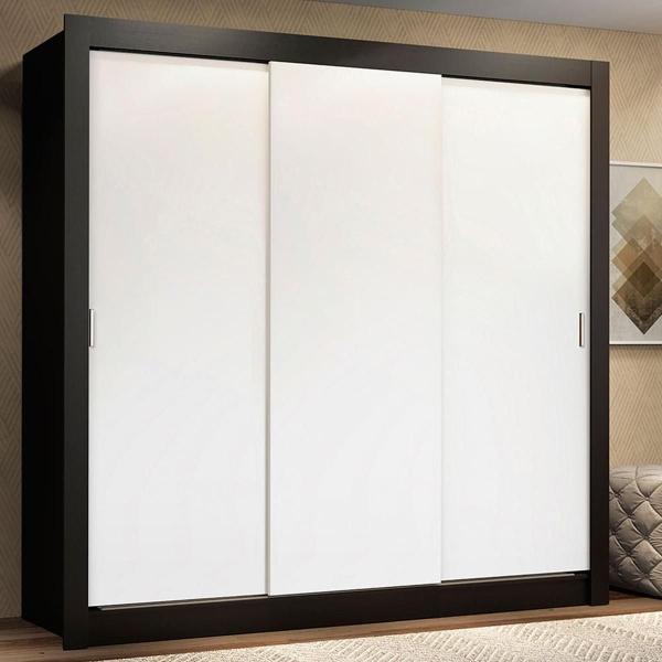 CLÓSET MDP CORREDIZA 205 X 170 X 46 CM BLANCO 2 CAJÓNES SIN ESPEJO