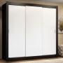 CLÓSET MDP CORREDIZA 205 X 170 X 46 CM BLANCO 2 CAJÓNES SIN ESPEJO