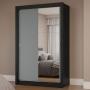 CLÓSET MDP CORREDIZA 205 X 117 X 51 CM GRIS CON ESPEJO