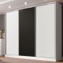 CLÓSET MDP CORREDIZA 218 X 231 X 55 CM BLANCO CON 4 CAJÓNES