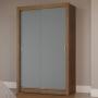 CLÓSET MDP CORREDIZA 205 X 117 X 51 CM GRIS CON ESPEJO